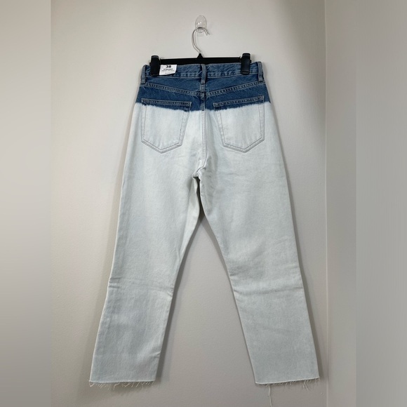 Mango Straight Blue Jeans Cotton NWT Size 38EU or 8US - Picture 8 of 13